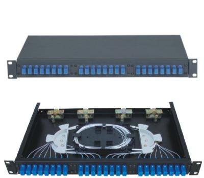 China 1U 2U Rock Optical Fiber Distribution Cabinet 1-24 Cores SC For Indoor / Outdoor for sale