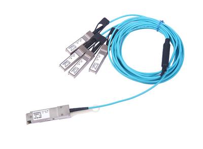 China 850nm OM3 QSFP Fiber Cable / Gigabit Ethernet SFP Active Cable CE Approved for sale