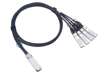 中国 QSFP+ 40Gはポリ塩化ビニール ジャケット、1mの長さケーブルが付いている付加ケーブル30AWGを指示します 販売のため