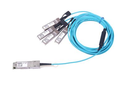 China Red AOC Qsfp+ de la fibra a la distancia del cable el 1-100m de Sfp+ para el canal de la fibra en venta