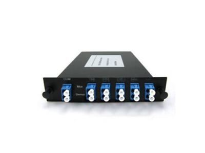 China Black Optical Passive CWDM Multiplexer 8 Channels PVC Shell For CATV Links for sale