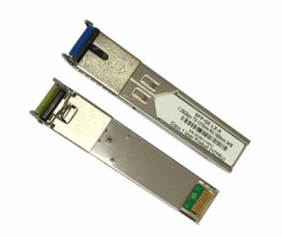 China Cisco Compatible Bidirectional Optical Transceiver , Single SFP Fiber Transceiver for sale