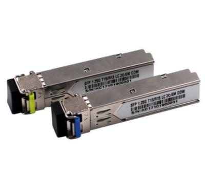 China Módulo ótico 1.25G 3.3v dos transceptores de SFP da fibra dupla com conector do LC à venda