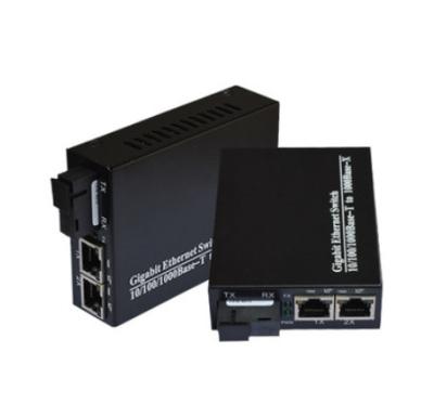 China Dual Fiber Ethernet Media Converter 2 RJ45 Ports Fiber Optic Media Converter for sale