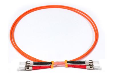 China Duplex OM2 Multimode Fiber Patch Cord 2.0mm With ST To ST Connector for sale