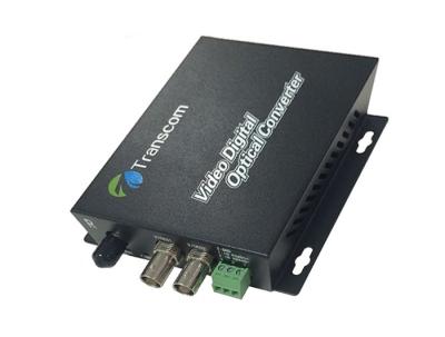 China Single Mode 2 Channel Video Multiplexer , Video Audio Data Fiber Media Converter for sale