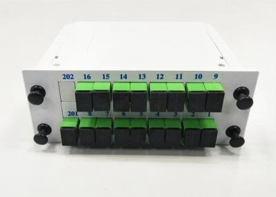 China Wide Wavelength PLC Fiber Optic Splitter Casstte 1x16 Optical Fiber Couplers for sale