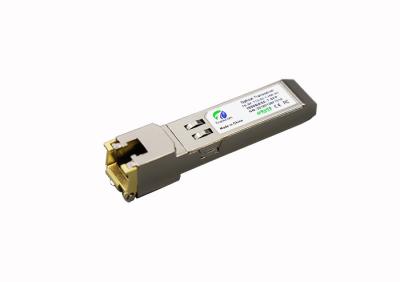 China Gigabit Ethernet Copper SFP Transceiver Module 1.25G / 10g With 1000BASE-T Standards ​ for sale