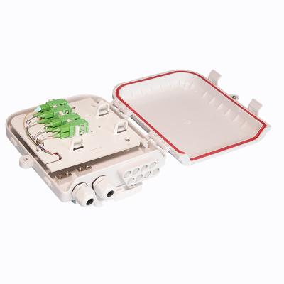 China 8 Core OutdoorFiber Distribution Box IP68 High Impact Plastic Interface For 1x8 PLC Splitter for sale