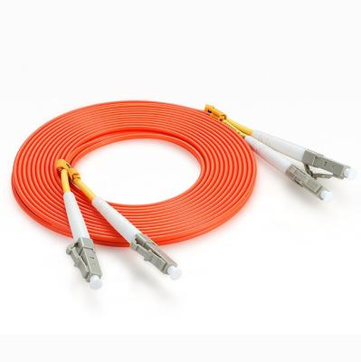 China 62.5/125 Duplex 2.0mm 1m LC Fiber Optic Cable Patch Cord 0.3dB Insertion Loss for sale