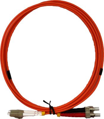 China 3ft Fiber Optic Jumper Cables , Multimode Fiber Patch Cord LC To ST Connectors for sale