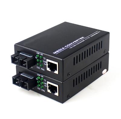 China Multi Mode Simplex Gigabit Media Converter 10/100Mbps Fiber Optical 2km Distance for sale