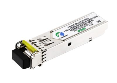 China WDM SFP Gigabit Fiber Optical Transceiver Module With LC Simplex Interface for sale