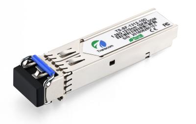 Chine Connecteur optique du taux 1310nm 3.3V LC de l'émetteur-récepteur 1.25Gb/s de fibre de mode unitaire à vendre