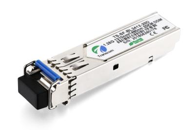 China Distancia 3.3V del transmisor-receptor 1.25G 1490/1310nm DDM los 20KM de la fibra del gigabit de SFP BIDI en venta