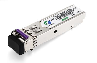 China Durable Fiber Optical Transceiver SFP BIDI DDM 1.25G 1490/1550nm 80KM Distance for sale