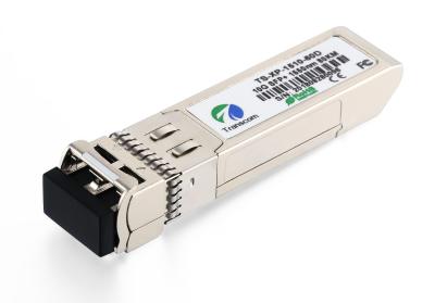 China SFP+ ZR LC Ethernet Optical Transceiver 10Gb/s 80Km Distance 3 Years Warranty for sale