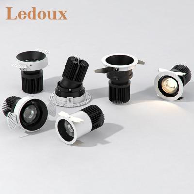 China LEDOUX Modern Design New Design Aluminum Ceiling Recessed Private Spot Down Lamp 20W 30W LED Downlight for sale