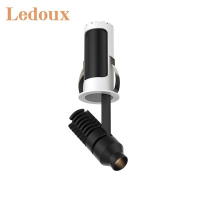 China LEDOUX Anti-Glare/Stretchable/Adjustable High End Surface Mounted Indoor Anti-Glare Aluminum Museum Down Light 8W Led Spot Light for sale