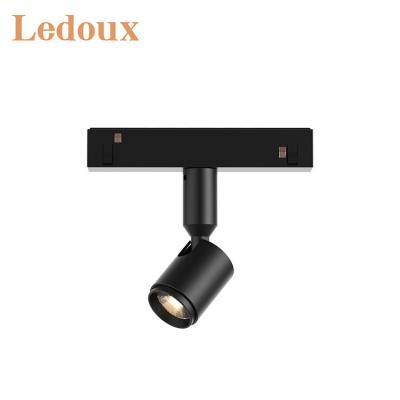 China Anti-Glare/Dimmable/Dimming Control LEDOUX New Design Dimmable Aluminum Indoor 3 Track Lamp 8 10 15 20 30W Led Track Lighting for sale