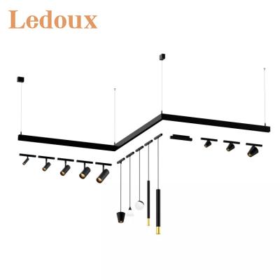 China Anti-Glare/Adjustable/Dimming LEDOUX Control Dimmable Decorative Anti-Glare Magnetic Holder Down Lamp 3 8 10 15 20 30 Watt Led Track Lighting for sale