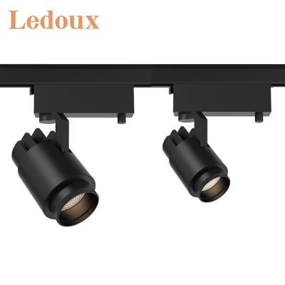 China Anti-Glare/Adjustable/Zoomable Indoor LEDOUX Light Commercial Linear LED Track Showroom 20Watt 30Watt Gallery Store Fixture Black Factory for sale