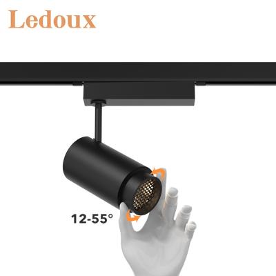 China LEDOUX 2022 Zoomable Commercial Aluminum Dimmable Anti-Glare/Adjustable/Zoomable Track Light 15W 25W LED Track Light for sale