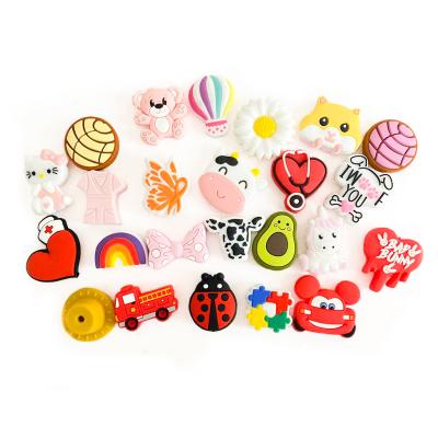 China Soft Toy 2022 Wholesale Food Grade Pacifier Chain Toys Cute Animal And Fruit Focal Silicone Bead For Jewelry Make for sale