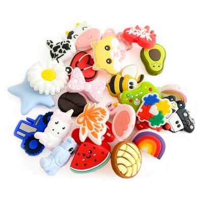 China Soft Toy Hot Sale Eco Friendly Soft Funny Shape Toy Making Baby Chew Other Loose Animal Silicone Focal Bead for sale