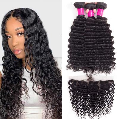 China Soft/Silky/Can Be Dyed/Curled/Styled As You Like Cheap Wholesale 12A Raw Unprocessed Indian Virgin YBR Cuticle Aligned Free Hair Loose Wave Hair Extension for sale