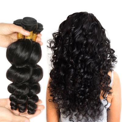 China Soft/Silky/Can Be Dyed/Curled/Styled As You Like 100% YBR Cuticle Aligned Virgin Hair Loose Wave Bundle Brazilian Remy Hair Weave Extensions Factory Single Distributor Price for sale