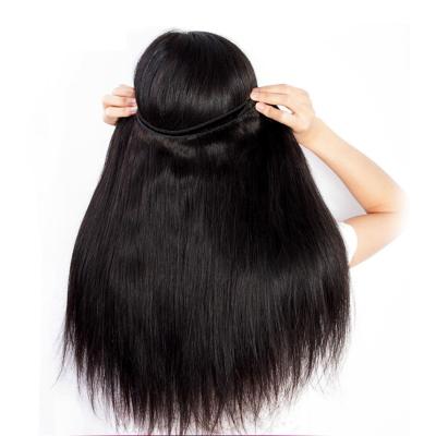 China Silky Straight Wave 10a 12a Grade Unprocessed Virgin Brazilian Hair With Cuticle Aligned Peruvian Hair Bundles With Headband And Lace Closure for sale