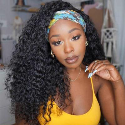 China Wholesale Brazilian Deep Head Ponytail Wig Jerry Curl YBR WIG Curly Wave Wigs Lace Front Non Hairband For Black Women for sale