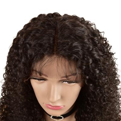 China Pre Plucked Curly Kinky Curly 150% Density 13*4 Lace Frontal Human Hair Wigs Brazilian Curly Lace Front Wig With Baby Hair For Black Women for sale