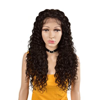 China Wholesale Deep Wave Virgin Hair Brazilian Curly Front Lace Front Wigs 13*4 Wig Pre Plucked With Baby Hair For Women for sale