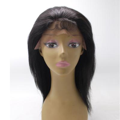 China Factory Direct Brazilian 100% Human Wave Lace Front Wigs Natural Silky Straight Cuticle Hair Lace Wigs Virgin Silky Straight With Baby Hair for sale