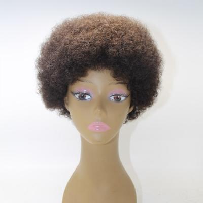 China Short Hair Afro Curly Wave Wigs Football Fans Wig For Men And Women for sale