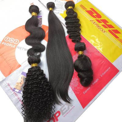 China Kapelli Single Drawn Wave Machine Wefts Raw Virgin Hair Bundles, Straight, Body, Deep & Curly Virgin Cuticle Lined Hair Bundle Seller for sale