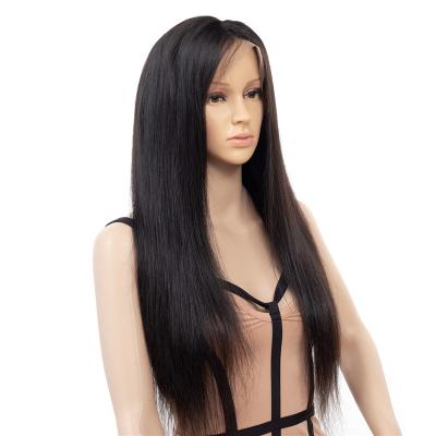 China Young Girl's Long Silky Straight Lace Wig 100cm Amplitude Wave 40 Inch 180% Full Density Silky Straight Chinese Virgin for sale