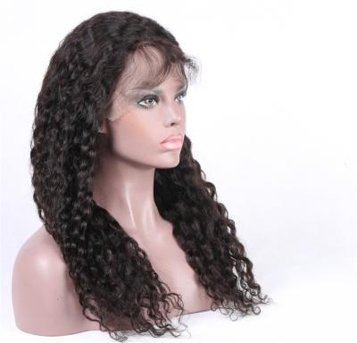 China Jerry Curl 2018 Good Quality 100% Brazilian Human Hair Full Lace Wig With Baby Hair for sale