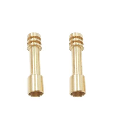 China Precision CNC Machining Connection Shaft Copper Pin Metal Parts Customized for sale