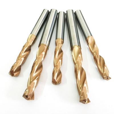 China Werktuigen voor het verwerken van wolfraamcarbide Twist Drill Bit met innerlijk koelmiddel voor hardheidstaal Te koop