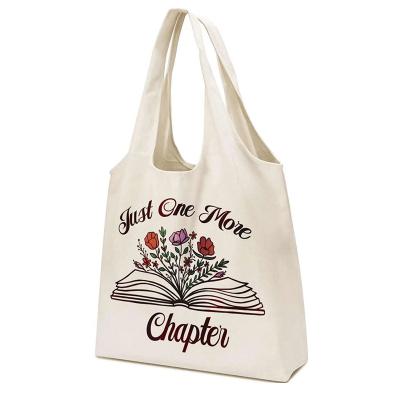 China Eco-friendly custom printed cotton canvas tote bag high quality eco-friendly foldable grocery shopper bag for sale