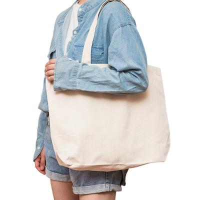 China Factory direct sale fashion cotton eco-friendly large canvas bag with pocket shopping bag design for sale