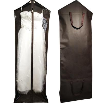 China Custom Bridal Garment Suit Bag Women Dress Dust Bag Wedding Storage A 70g To 80g Non Woven Suit Bag for sale