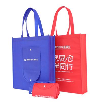 China wholesale eco-friendly promotional foldable portable printable non woven pattern logo shopping bag custom logo eco-friendly for sale