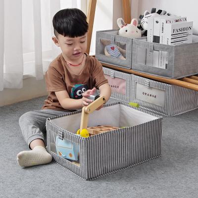 China Viable Cube in Organizer Wardrobe Finishing Bins Clothing Underwear Shirt Folding Non-woven Storage Box for Kids Toys for sale