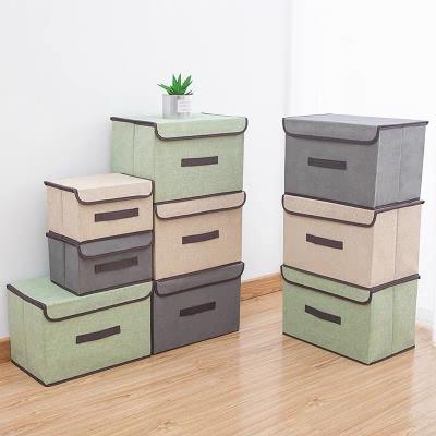 China Customized Viable Collapsible Cube Fabric Nonwoven Collapsible Basket Bin Storage Container For Toys Organizer Shelf Cabinet for sale