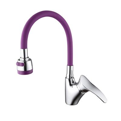 China Electric Faucets Single Handle Colorful Single Tap Kitchen Faucet for sale