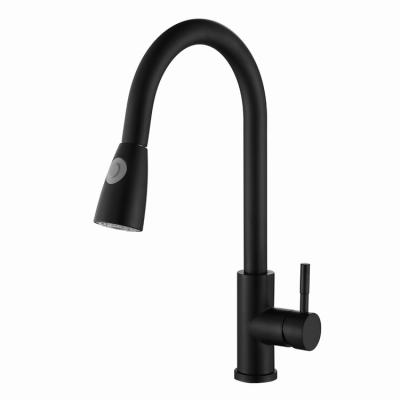 China High Quality Black Thermostatic Stainless Steel Kitchen Faucets Kitchen Sink Faucet Pull Out Kitchen Faucet for sale